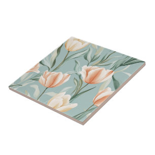 Chic Portuguese Tulip Ceramic Tiles  For Spa-Style