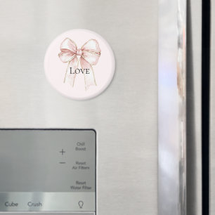 Chic Pretty Pink Bow Magnet
