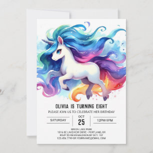 Chic Printable Horse Birthday Invitation