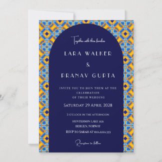 Chic Psychedelic Summer Love Invitation