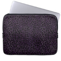 Chic Purple Black Leopard Print
