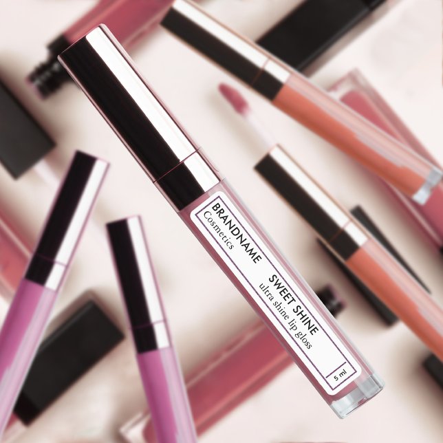 Chic Purple Glitter Border Lip Tint Gloss Product  (Creator Uploaded)