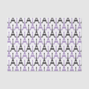 Chic Purple Paris Eiffel Tower tissues paper
