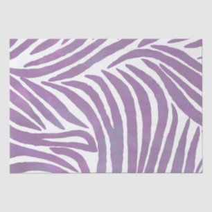 Chic Purple Zebra Stripes Tissue Paper