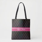 Chic Quilted Pink Black Colourful Personalized