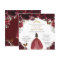 Chic Quinceañera Rich Burgundy Red Floral Princess