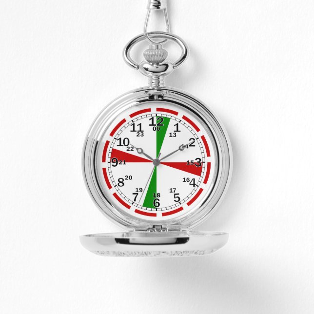 Chic Radio Room Clock – Nautical Vintage Style Watch (Front)