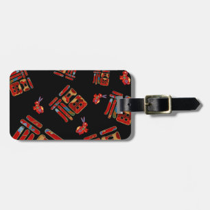 Chic Rainbow 福 Blessings Rabbit Lunar Year Gift Luggage Tag