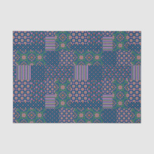 Chic Rangoli Patterns Faux Patchwork Tissue Paper