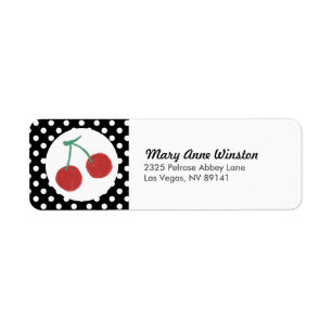 Chic Red Cherry Polkadot Baby shower d'anniversair