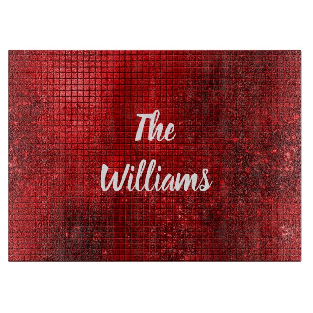 Chic red cutting board (Front)