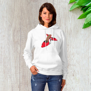 Chic Red High Heels Glamourous Stiletto Fashion Hoodie