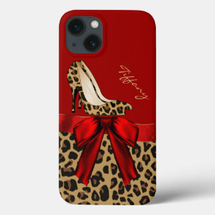 Chic Red & Jaguar Print Samsung Galaxy Note 4 Case