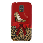 Chic Red & Jaguar Print Samsung Galaxy S5 Case