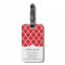 Chic Red Moroccan Lattice Personalized