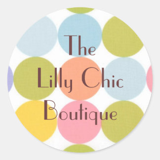 CHIC RETRO BUSINESS / OCCASION GIFT WRAP STICKER