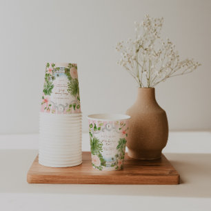 Chic Retro Palm Springs   Baby Shower Paper Cups
