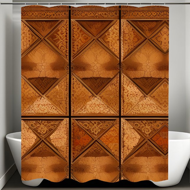 Chic rideau de douche Shabby rustique (Créateur téléchargé)