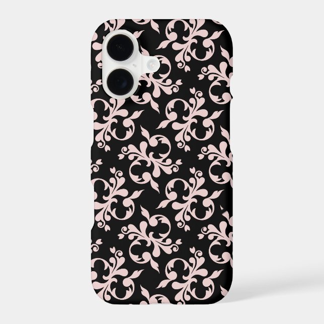 Chic Rococo Pink Black Ornament Pattern    Case-Ma (Back)