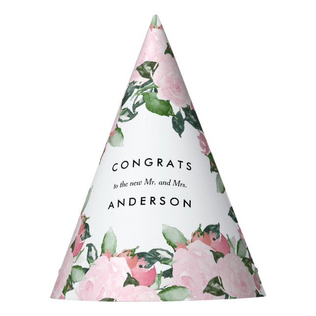 Chic Romance Wedding Party Hat (Front)