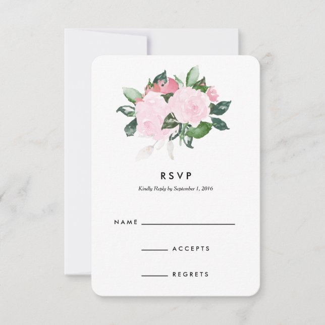 Chic Romance | Wedding Response Card (Front)