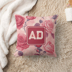 Chic Romantic Rose Keepsake Pillow