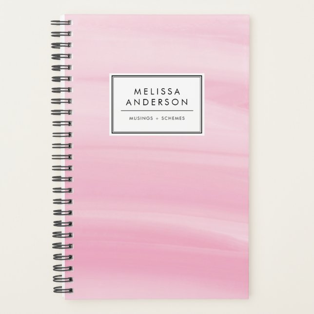 Chic rose Aquarelle Laver moderne (Devant)