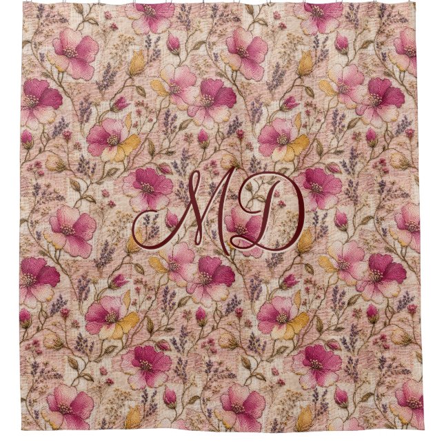 Chic Rose Botanical Blossom Pattern (Front)