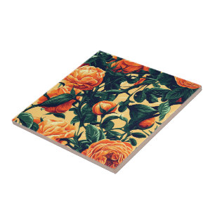 Chic Rose Ceramic Tiles  For Home Decor
