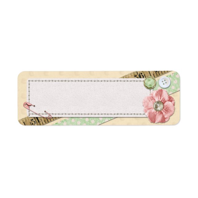 Chic rose Chic Shabby, Boutons et Ruban (Devant)
