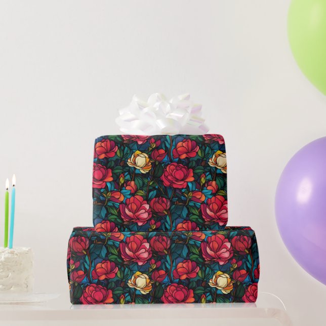 Chic Rose Flower Unique Wrapping Paper (Party Gifts)