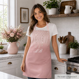 Chic Rose Gold Apron