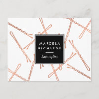 Chic Rose Gold Bobby Pins Hair Stylist Salon