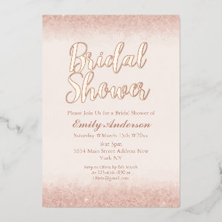 Chic Rose Gold Bridal Shower