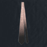 Chic rose gold glitter black ombre sparkle wedding tie<br><div class="desc">Chic rose gold glitter black ombre sparkle wedding</div>