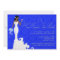 Chic Royal Blue Silver Damask Here Comes the Bride