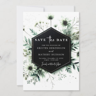 Chic Rustic Romantic Sage Green Wedding Save The Date