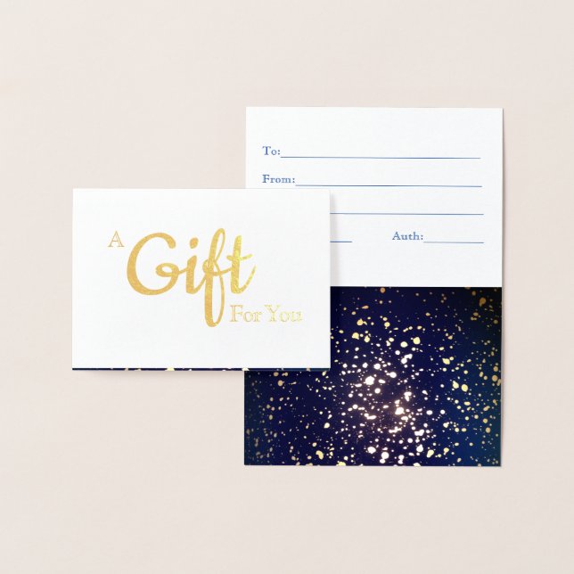Chic Salon Spa Foil Gift Card (Display)