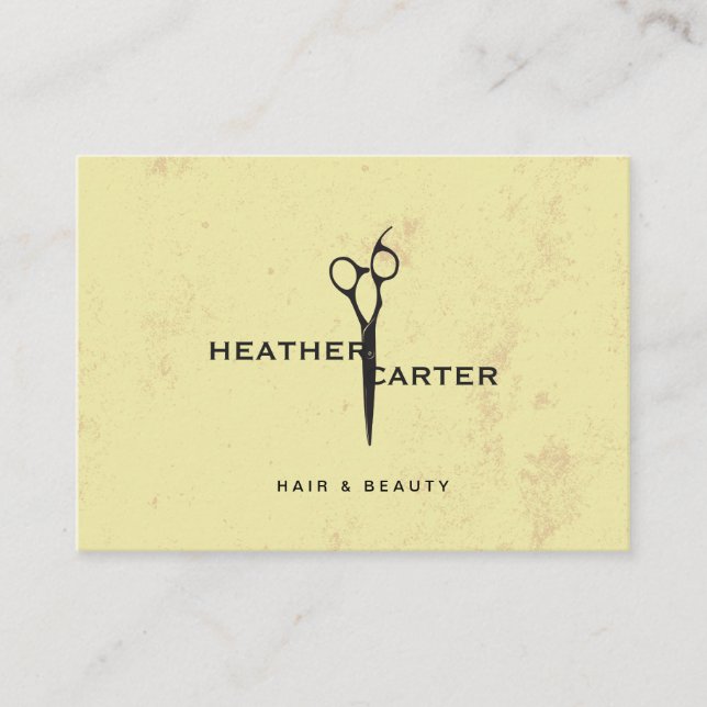 Chic Salon Stylist Appointment Card (Front)