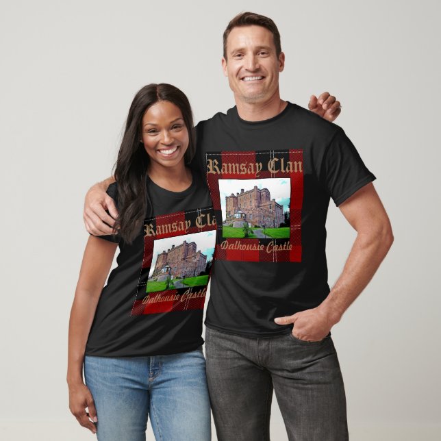 Chic Scottish Ramsay Clan Dalhousie Castle Tartan  T-Shirt (Unisex)