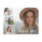 Chic Script 4 Photo Collage Graduation Thank You