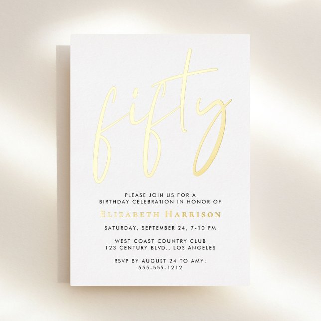 Chic Script 50th Birthday Party (Creator Uploaded)