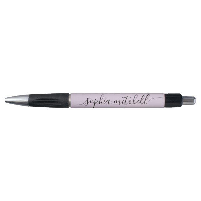 Chic Script Calligraphy Pastel Purple Pen (Front)