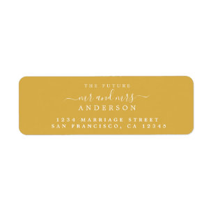Chic Script Future M. Mme Mariage Adresse de retou
