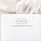 Chic Script Future Mr Mrs Wedding Return Address