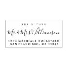 Chic Script Future Mr Mrs Wedding Return Address