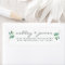 Chic Script Greenery Wedding Return Address