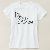 Chic script I AM in Love aesthetic affirmation