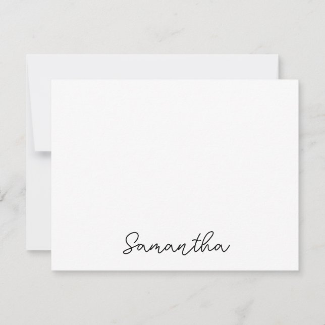 Chic Script Name Card (Front)