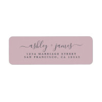 Chic Script Pastel Purple Mariage Adresse de retou